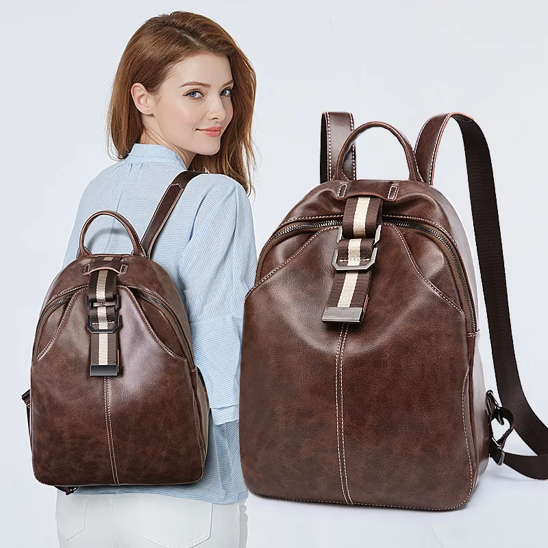 Популярный женский модный рюкзак женский походный рюкзак mochilas школьная коровья кожа деловая сумка для девочек большая сумка для ноутбука