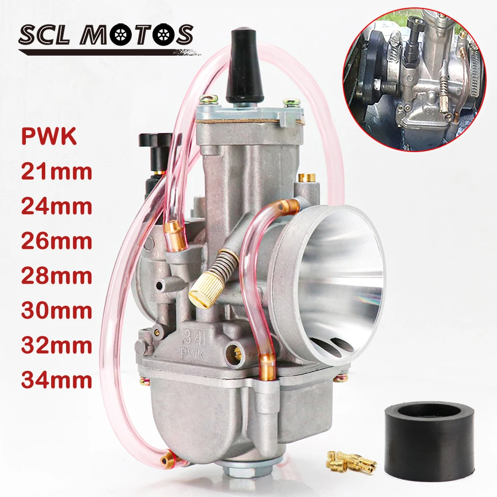 Карбюратор для мотоцикла SCL PWK 21 24 26 28 30 32 34 мм с силовым распылителем карбюратора