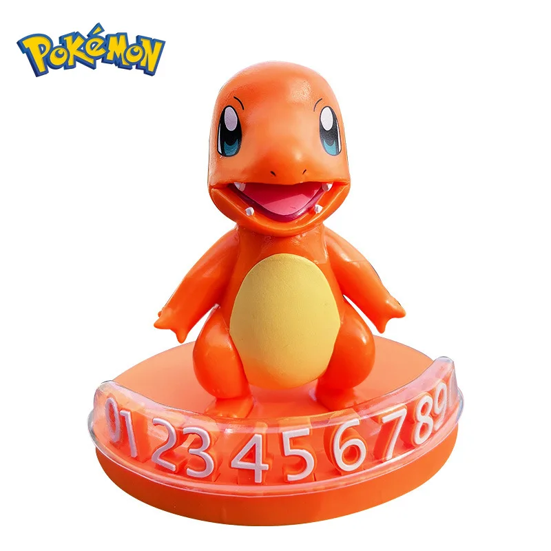 takara tomy pokemon action figure toy figur pikachu pokemon car mobile phone number car front moving license plate ornaments free global shipping