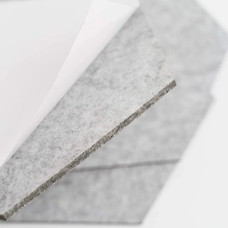 

Hexagon Felt Brick-Picture Decoration Board, Bulletin Board-10 Packs with Gray