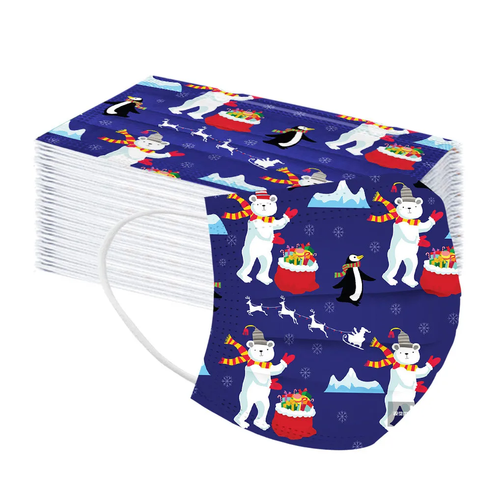 Рождественские вечерние шарфы для взрослых с принтом снеговика Санта Клауса