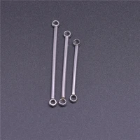 strip double ring connector stainless steel accessories for jewelry making charm necklace findings women men diy material supply