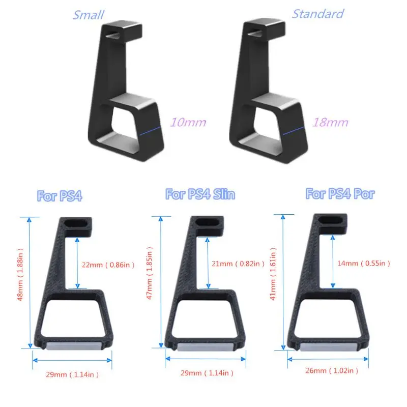 

For Playstation 4 PS4 Slim Pro Feet Stand Console Horizontal Holder Cooling Legs