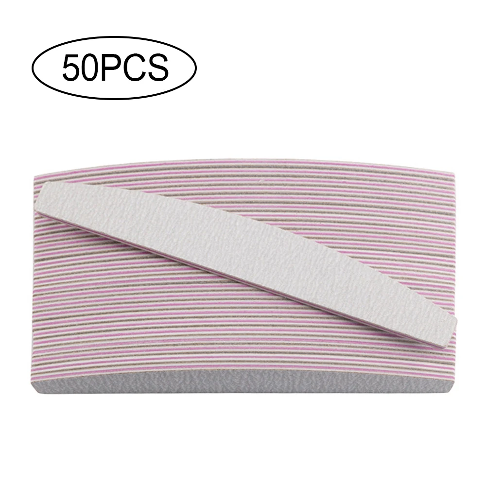 

50pcs Sandpaper Nail File for Manicure 100/180 Professional Manicure Nail Sanding Tool Double side Nail Care Tool Nail File