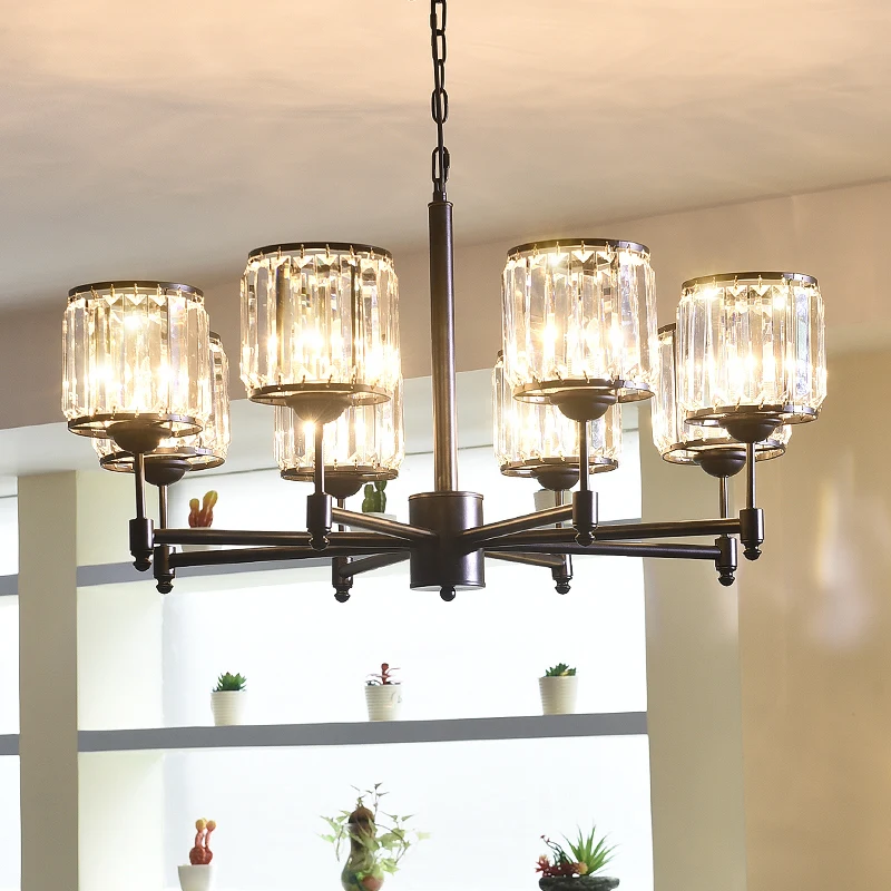 Luxury Crystal chandelier for Living Room Classic Crystal Chandelier Light Fixtures Bedroom Gold Lamp LED Crystal Lamp Ceiling