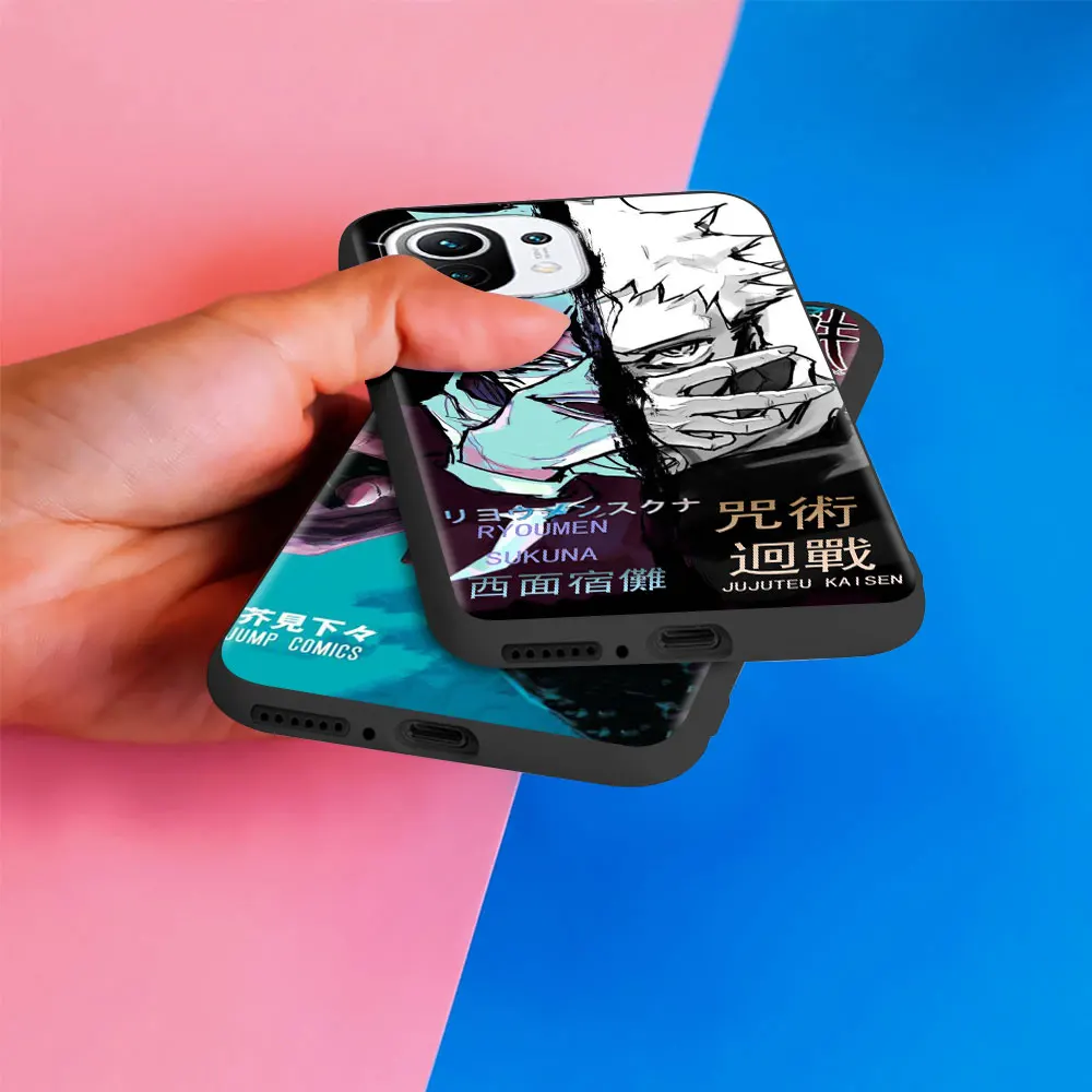 

Jujutsu Kaisen Anime Case For Xiaomi Mi Poco M3 X3 NFC 9T 10T Pro 5G Phone Cover For Redmi Note 9S 9 8 8T 9C 9A Back Capa Luxury