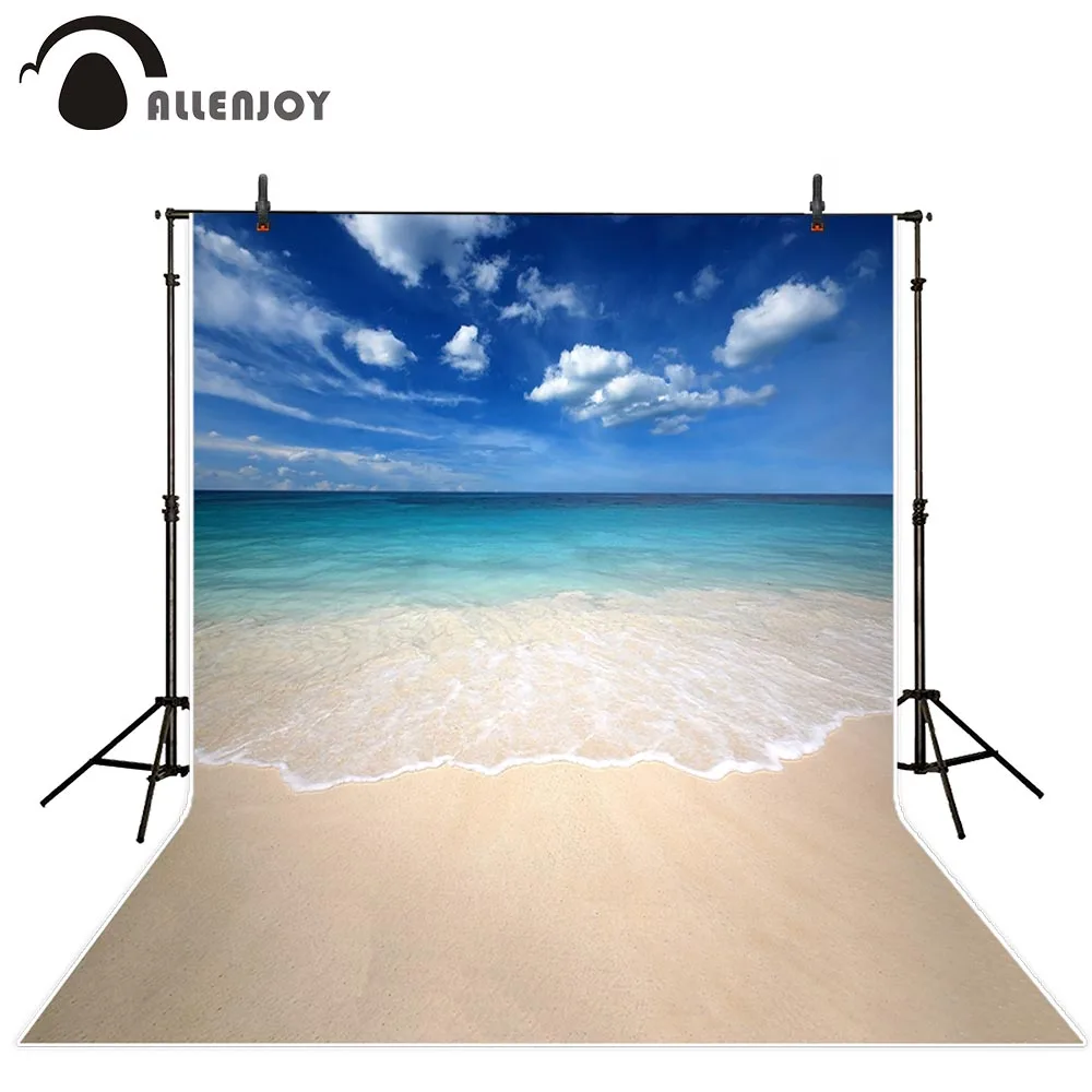 Фон для фотосъемки Allenjoy летний фон с изображением тропических каникул морской