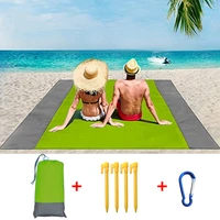 2021 fashion no sand beach towels mat anti sand beach mat waterproof beach blanket oversized pocket picnic camping windproof mat