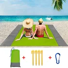 2021 модный коврик для пляжных полотенец без песка, непромокаемый пляжный коврик, водонепроницаемое пляжное одеяло, негабаритный Карманный ветрозащитный коврик для пикника и кемпинга