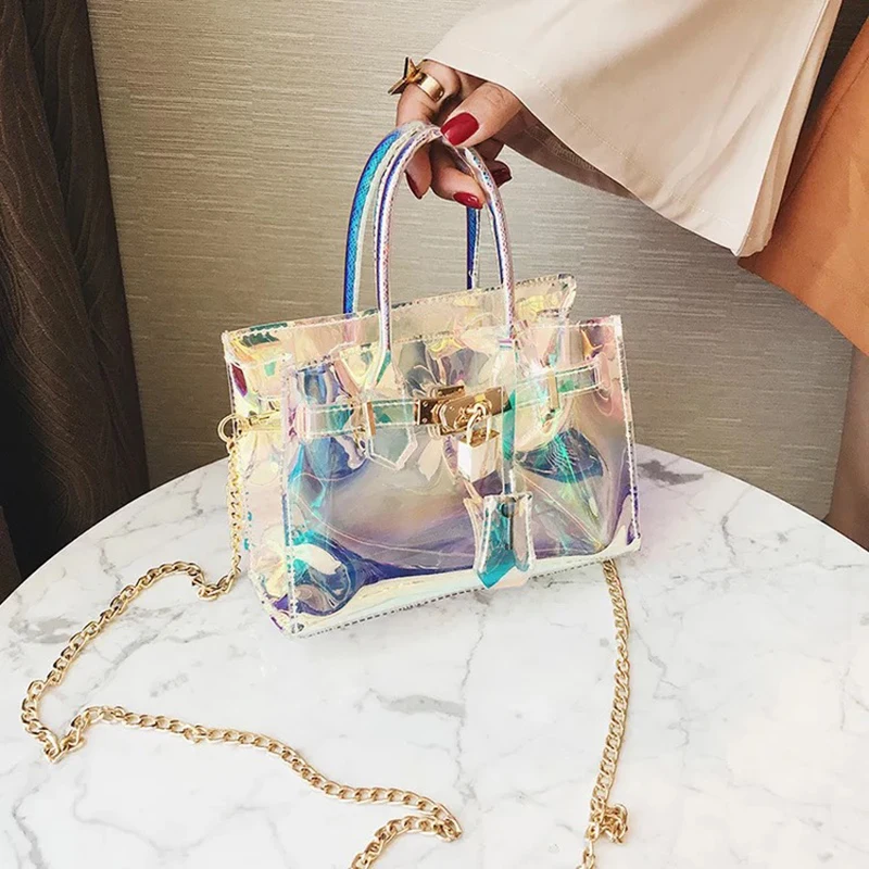 Sac основной Femme прозрачная сумка из ПВХ Мини через плечо для женщин 2019 клатч