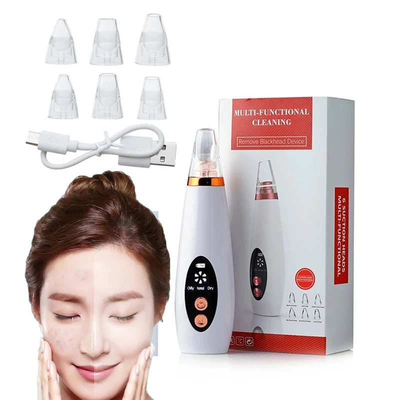 

blackhead remover face deep nose clean Clean Blackhead Remove Acne USB charging for Woman Facial Beauty Tools SU423