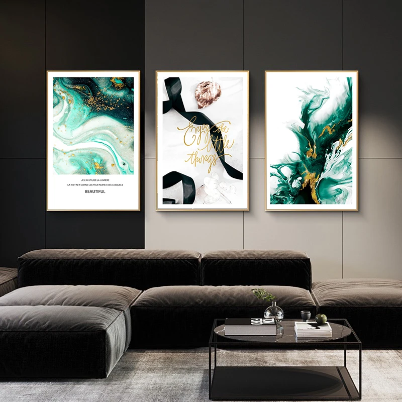 Современная Абстрактная обтекаемая картина с драгоценными камнями домашний