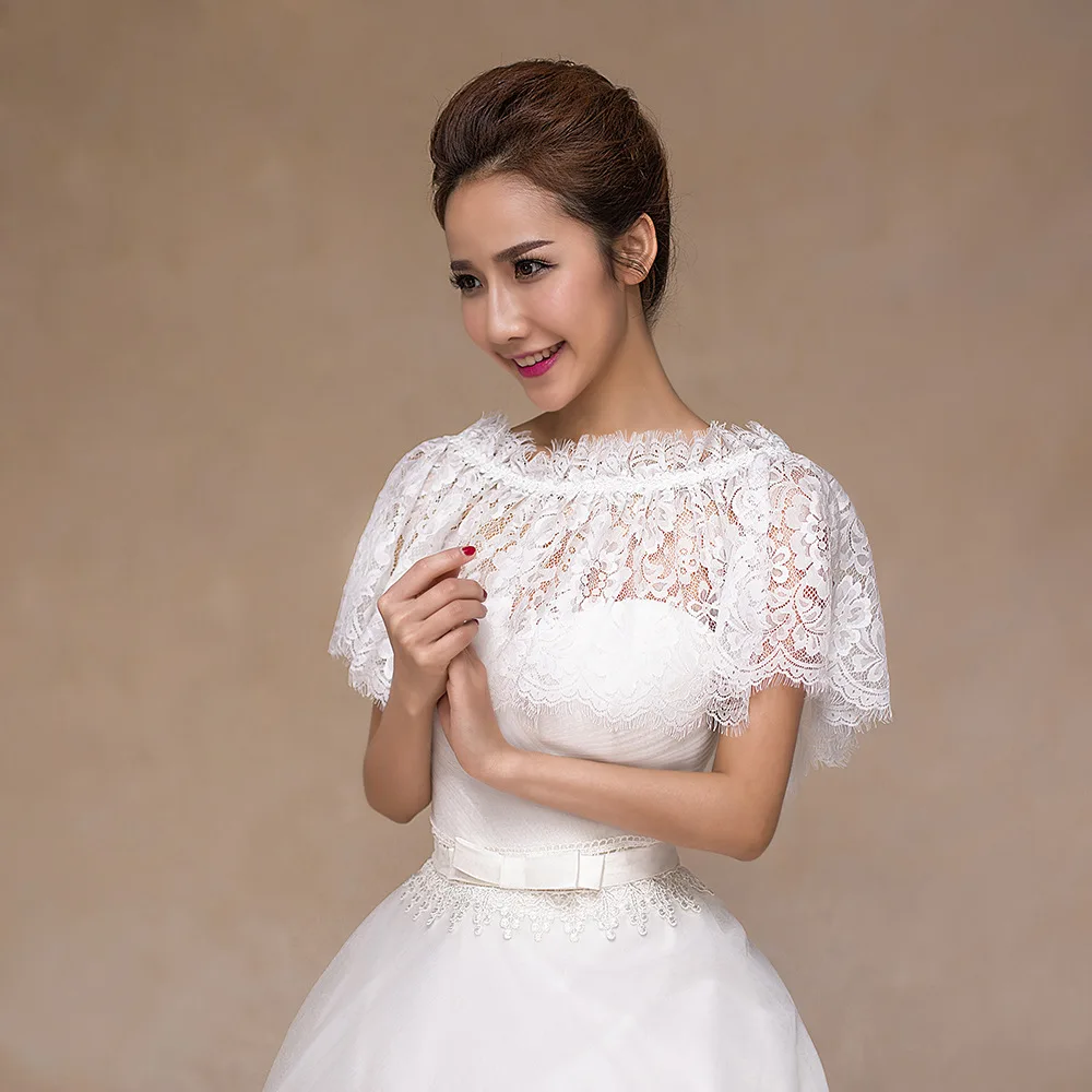Женский кружевной пиджак-болеро Свадебный жакет цвета белой слоновой кости 2020 |