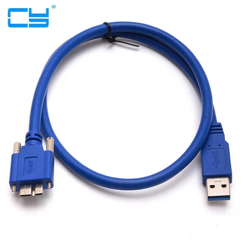 

USB3.0 to Micro USB3.0 Data Transfer Cables USB Fixed Screw Holes Lines for usb3.0 interface industrial camera