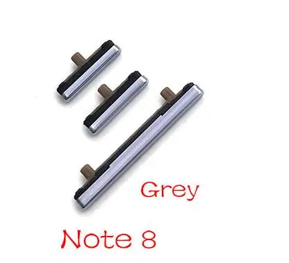 Note 8 Grey Новая Боковая кнопка громкости+ кнопка включения/выключения питания для samsung Galaxy Note 8 S8 S9 S10 Plus запасные части - Цвет: Note 8 Grey