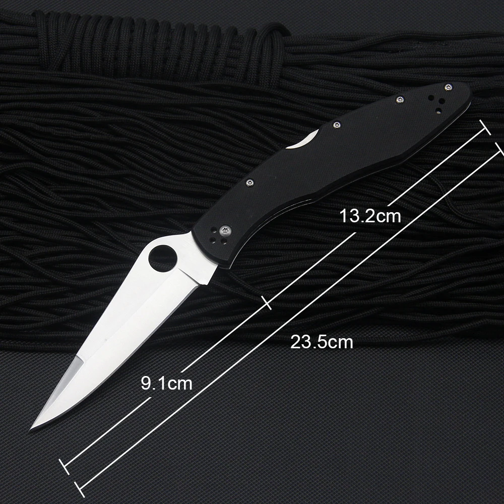 C07 Portable Folding Knife Multi-function Self-defense 8Cr13Mov Blade Steel/G10 Handle Outdoor Camping EDC Tools | Дом и сад