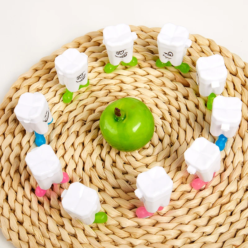 Молочных зубов хранения Чехол стойка для лиственных коробка детские зубы