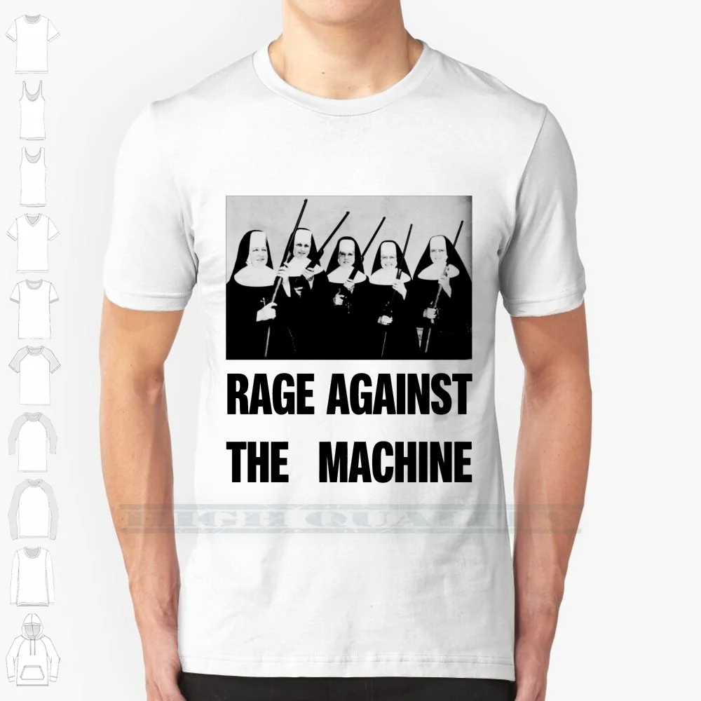 Печать на заказ Nuns с пистолетами для мужчин и женщин хлопковая Футболка большого