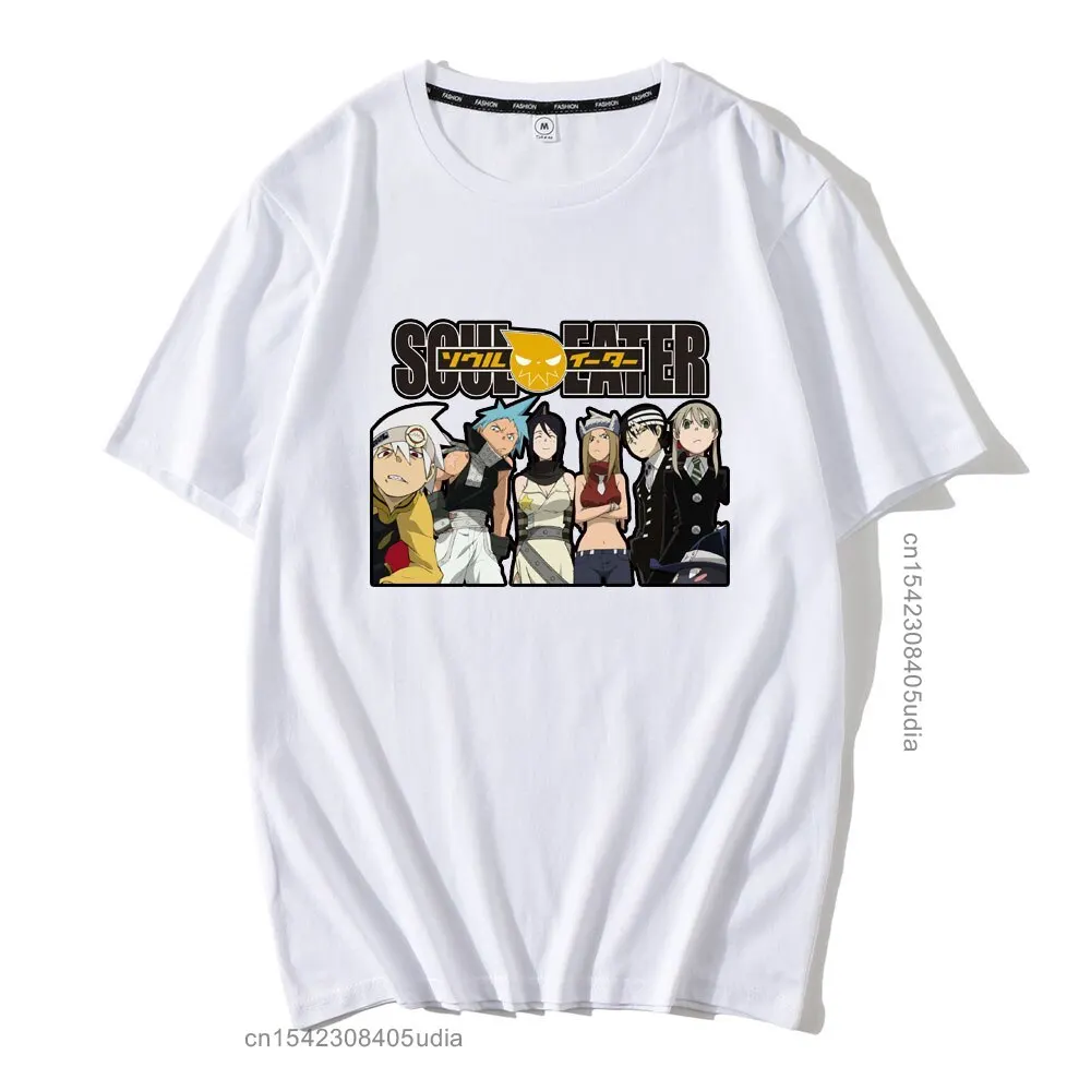 Soul Eater Black Star Print Men Tshirt Tees Summer Japan Anime Casual Tshirt Fashion Fitness Short Sleeve Loose Hip Hop T-Shirt