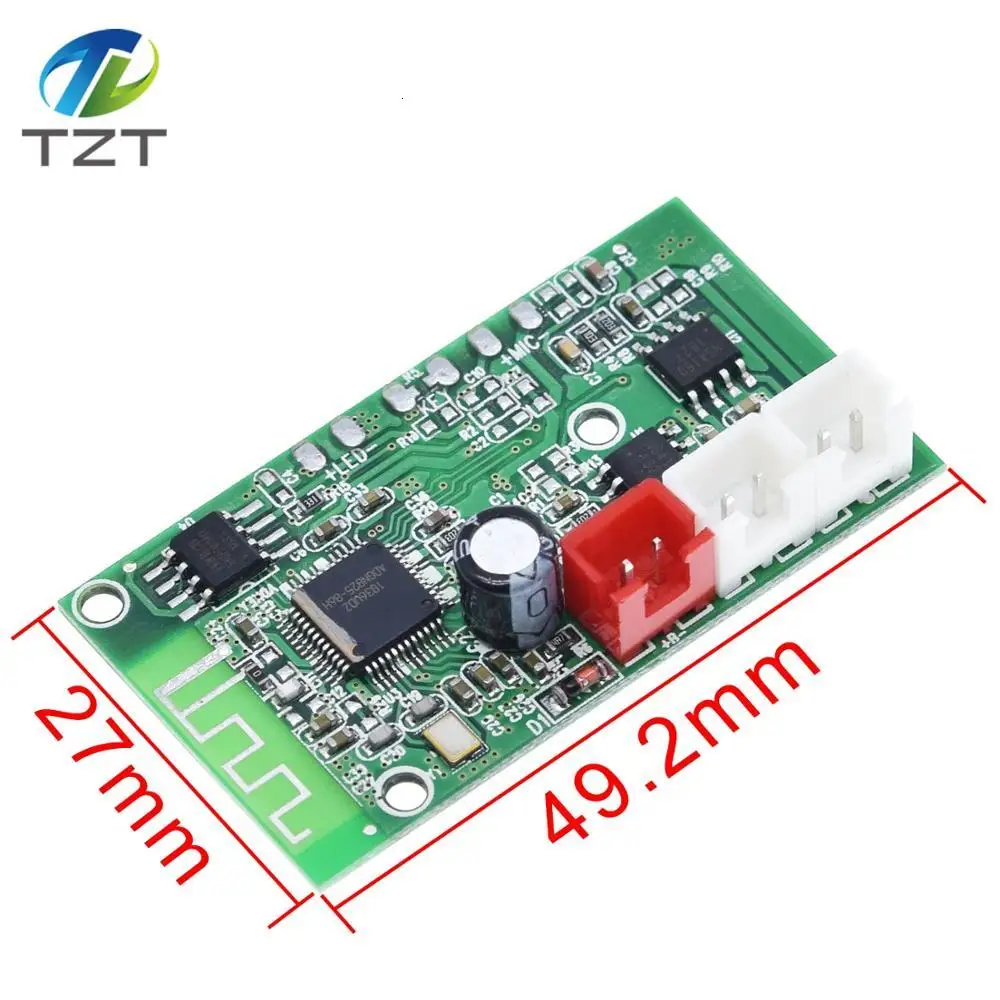 TZT Mini Bluetooth 4 2 Плата усилителя динамика 3 Вт * класс D двойной канал аудио телефонов