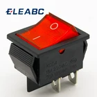 2 шт.лот, красный 4-контактный переключатель для лодки 250 в 16 А Ампер переменного тока 125 В20 А