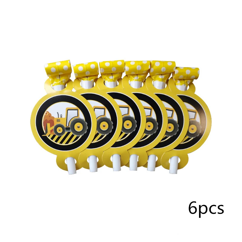 6 шт. строительная тематическая вечеринка на день рождения одноразовая