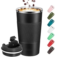 380ml500ml thermal travel mug with lid stainless steel vacuum terms for coffee portable thermo mug for coffee thermos beer cups