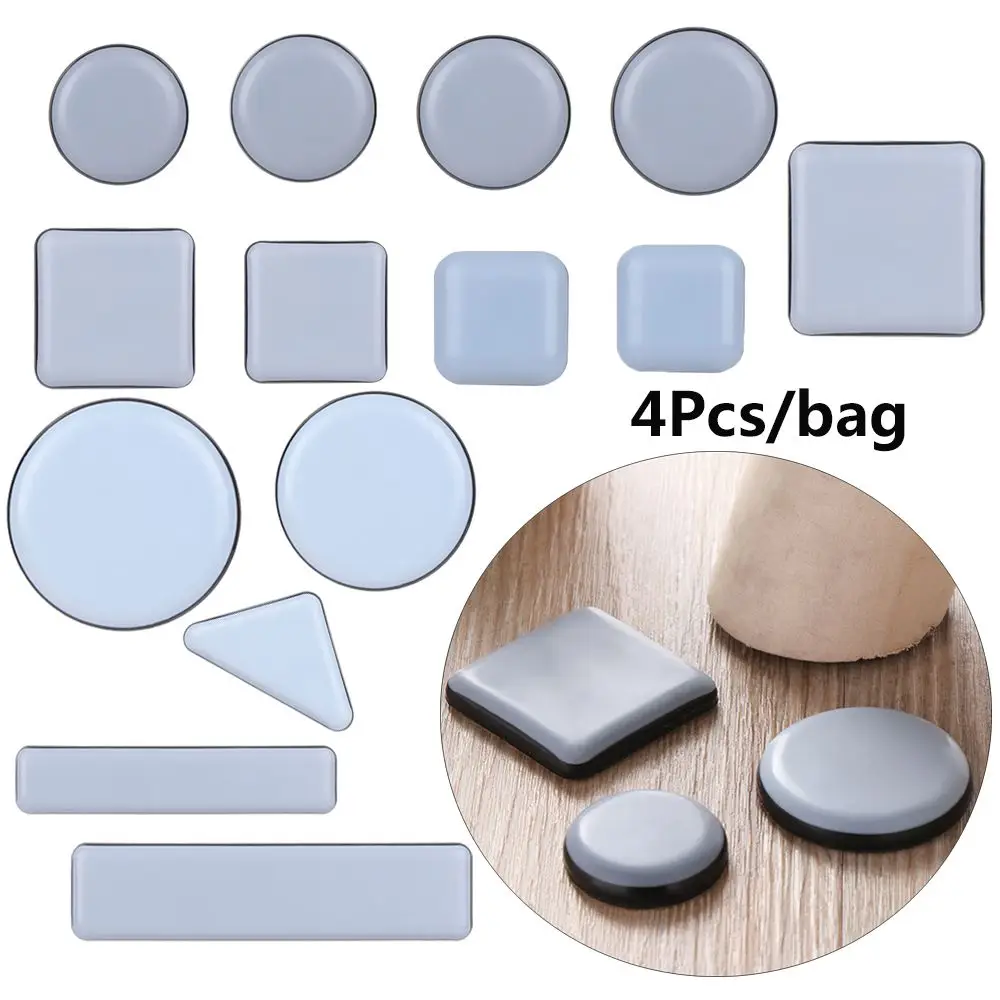 

New Blue Furniture Leg Slider Pads Floor Protection Mat Anti-abrasion Floor Slip Mat Easy Move Heavy Furniture Table Bumper