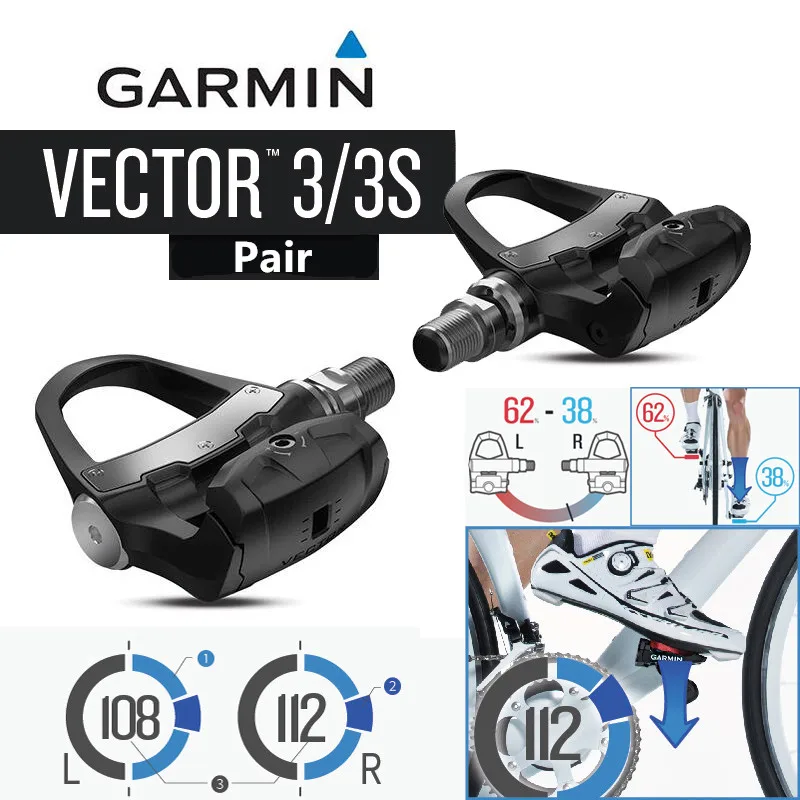 Garmin вектор 3 двусторонние измеритель мощности замок для езды на велосипеде