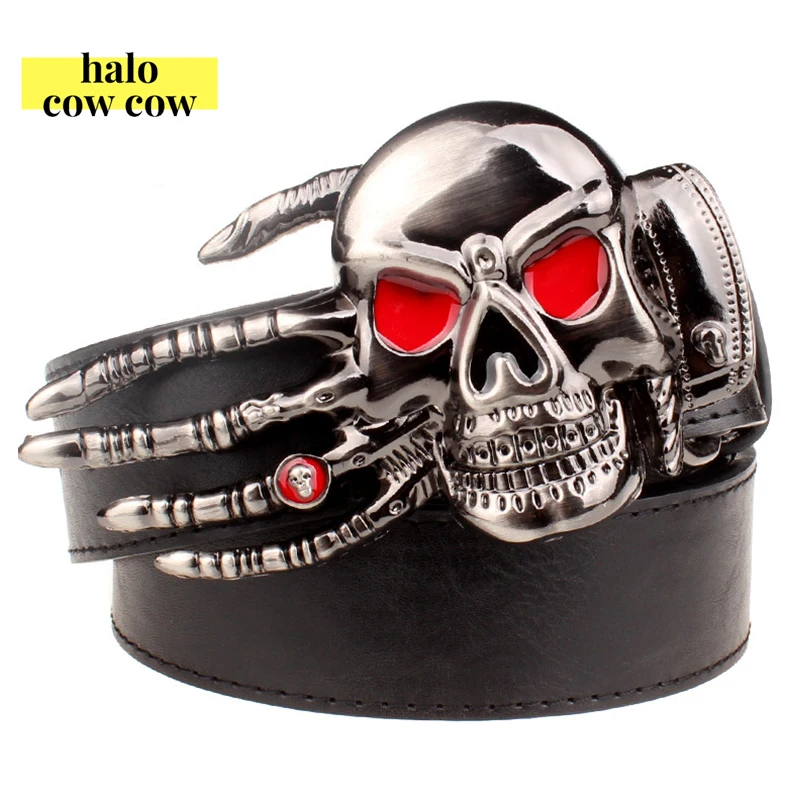 Ремень мужской с пряжкой из металлического сплава модный уличный пояс в стиле