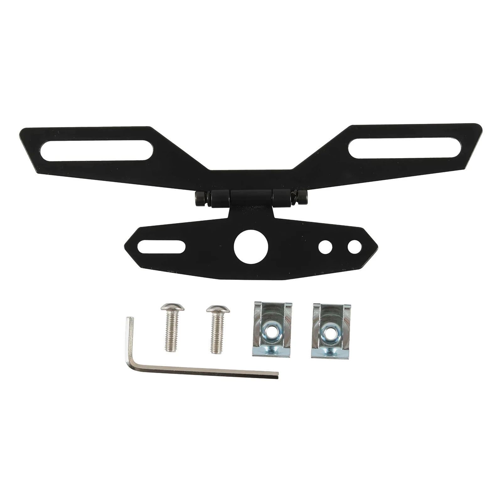 

Motorcycle License Plate Angle Adjustable Tail Light Bracket Motorcycle ATV Bicycle Tail Light License Plate Triangle Bracket