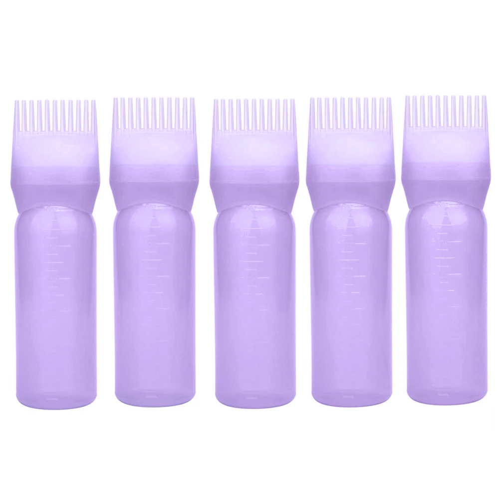 5pcs 120ml Hair Dye Bottle Professional Colouring Comb Empty Coloring Hairdressing Styling Tool | Красота и здоровье