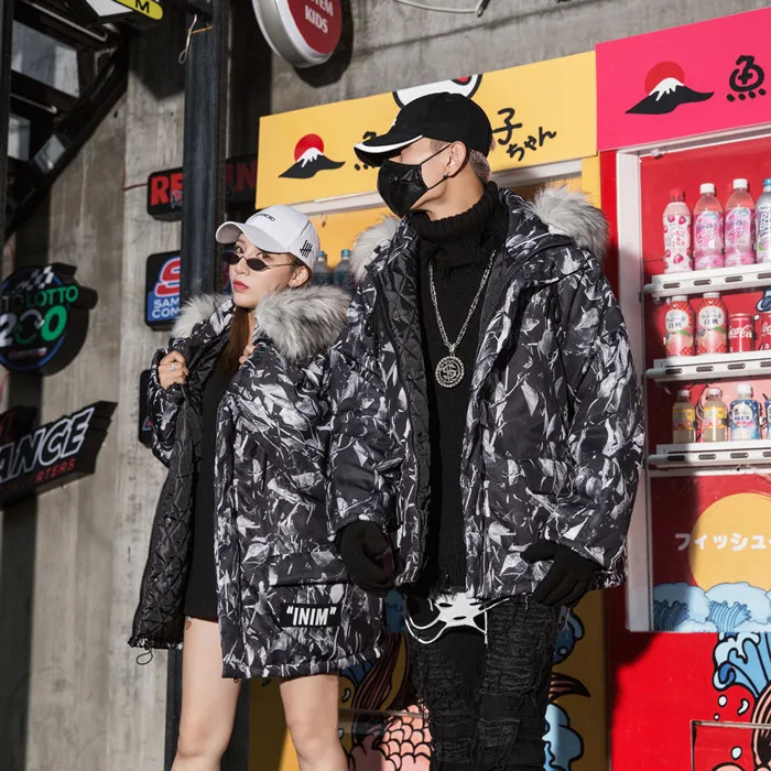 Зимняя куртка с капюшоном оверсайз | Мужская одежда