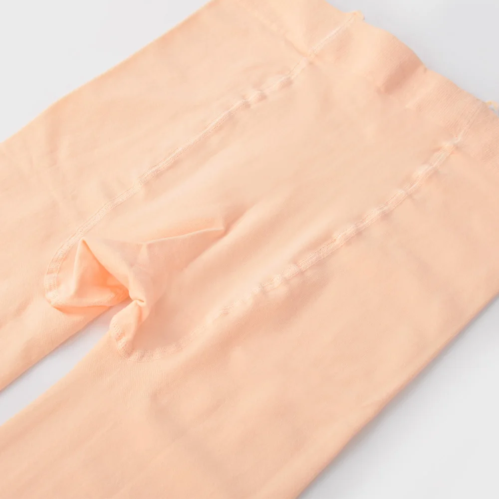 Весна 2018 белые детские колготки телесного цвета танцевальные для балета