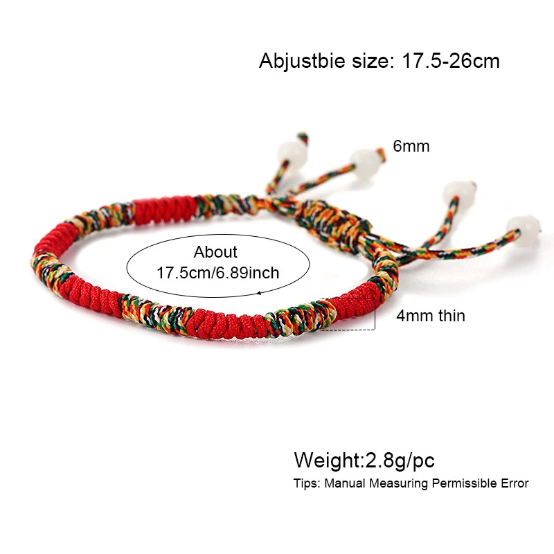 

High Grade Lucky Weaved Bracelet Handmade Buddhist Knots Rope Bracelet Tibetan Infinity Charm Jewelry