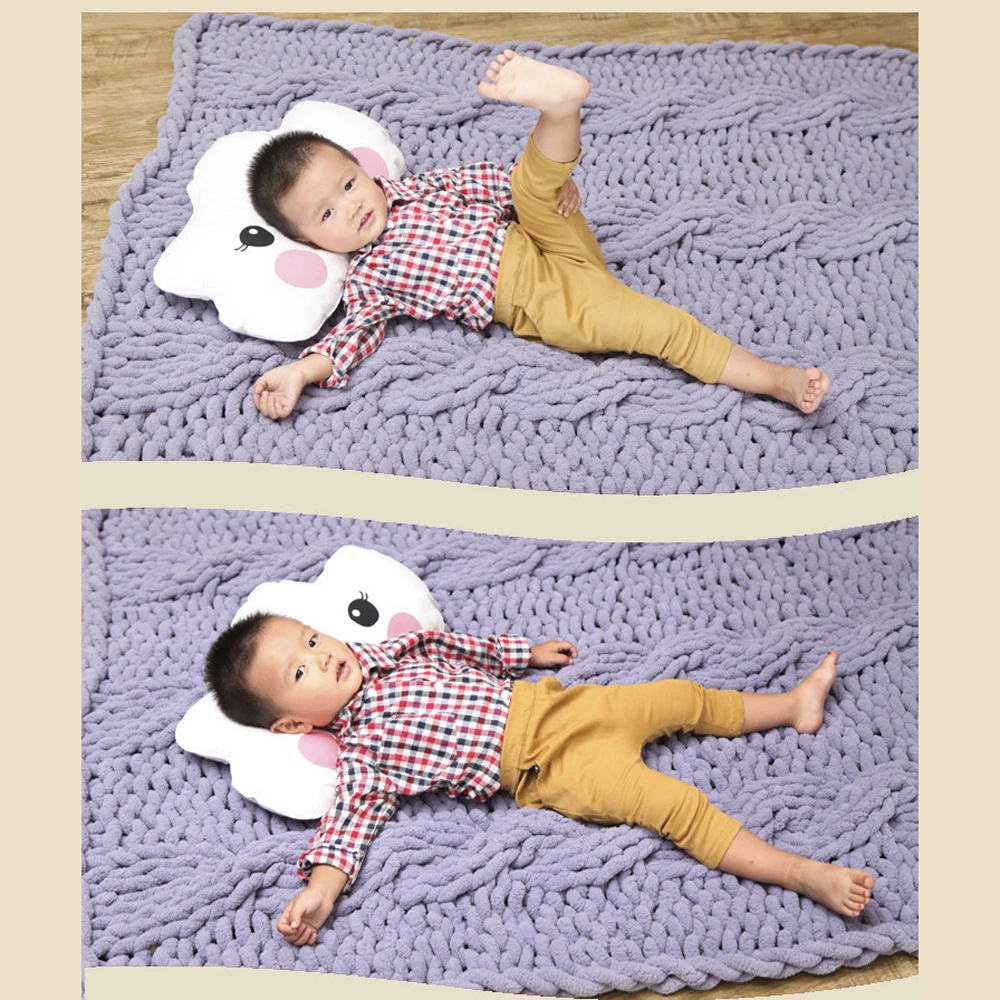 Высококачественная теплая шерстяная пряжа из синели для вязания детская вязаное