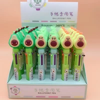 36 pcslot creative avocado 6 colors ballpoint pen cute roller ball pens school office writing supplies stationery gift