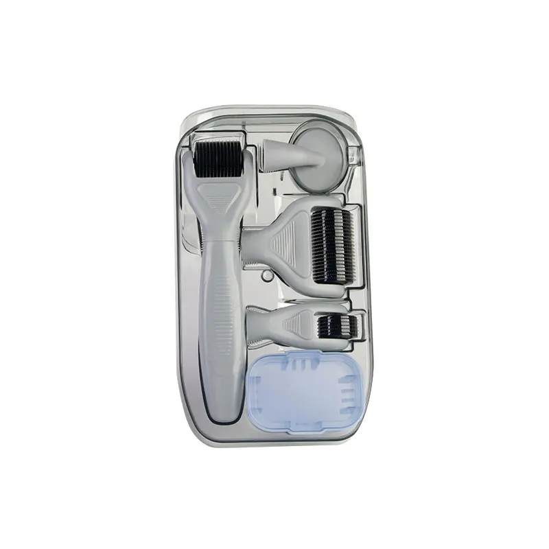 GRAY DRS 6 в 1 Дерма ролик микроиглы наборы для множественного ухода за кожей лечение CE сертификат подтверждено косметическое лечение тела - Цвет: GRAY
