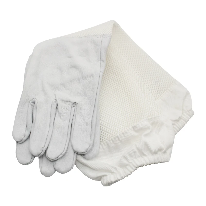 Beekeeper Anti-bee Gloves Beekeeping Protective Sleeves Ventilated Sheepskin And Canvas For Apiculture Tools Beekeeping Gloves