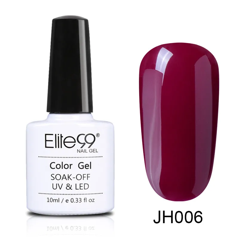 JH006 Elite99 лак для ногтей винно-Красного цвета серия Гель лак для ногтей отмачиваемый матовый эффект УФ гель Гибридный лак Полупостоянный маникюр - Цвет: JH006