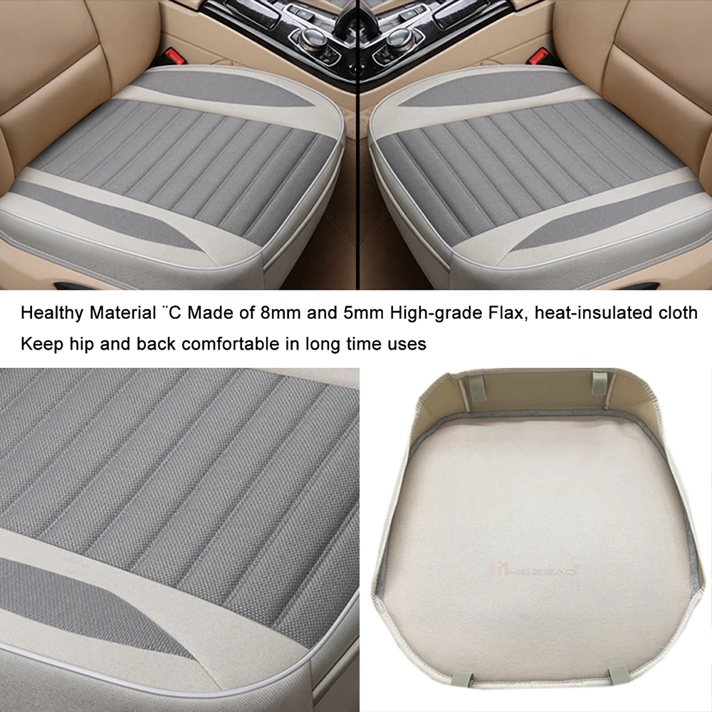 car seat coverflax cushion seasons universal breathable for most four door sedansuv ultra luxury car seat protection free global shipping