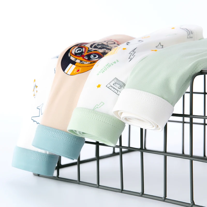 Трусы для подростков Нижнее белье с рисунком больших мальчиков Мягкие хлопковые