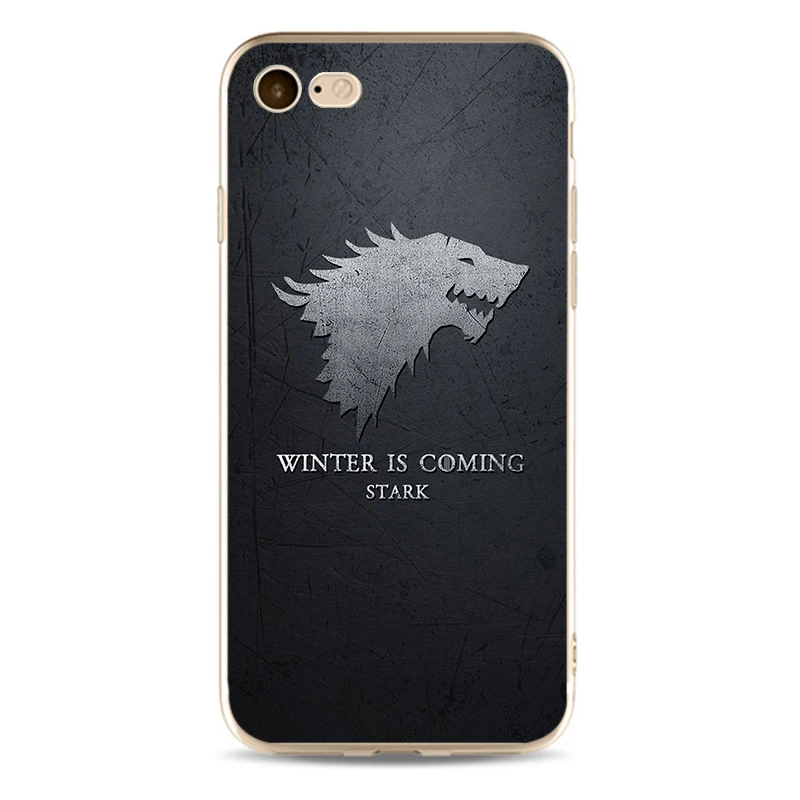 Чехол для телефона из мягкого силикона 2018 с логотипом игры престолов Старка
