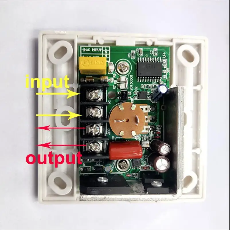 Настенный диммер светодиодный 1 шт. макс. 150 Вт с ИК-пультом ДУ для лампы