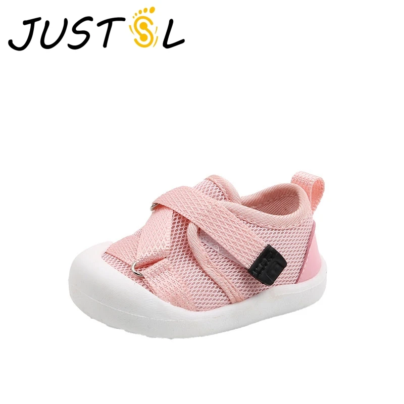 Обувь JUSTSL для маленьких мальчиков и девочек Осенняя обувь с дышащей сеткой