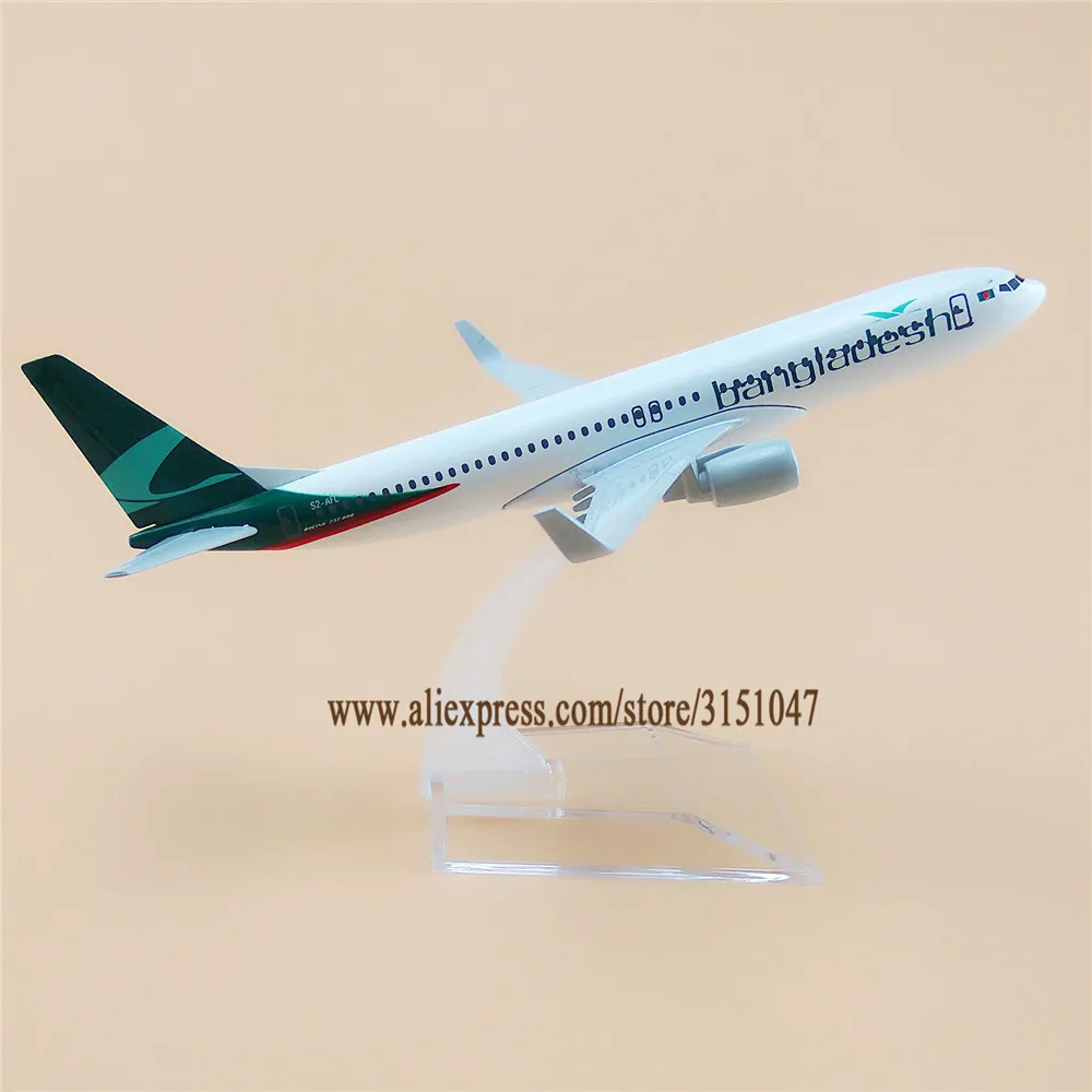 16 см модель воздушного самолета из металлического сплава Biman Bangladesh Airlines Boeing 737 B737