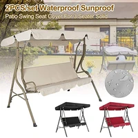 patio swing cushion cover set swing canopy cover 3 seat swing seat cover replacement protection cover courtyard furiture cover