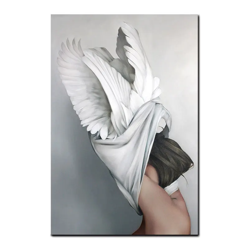 Новинка популярная Скандинавская художественная фотография черно-белые перья