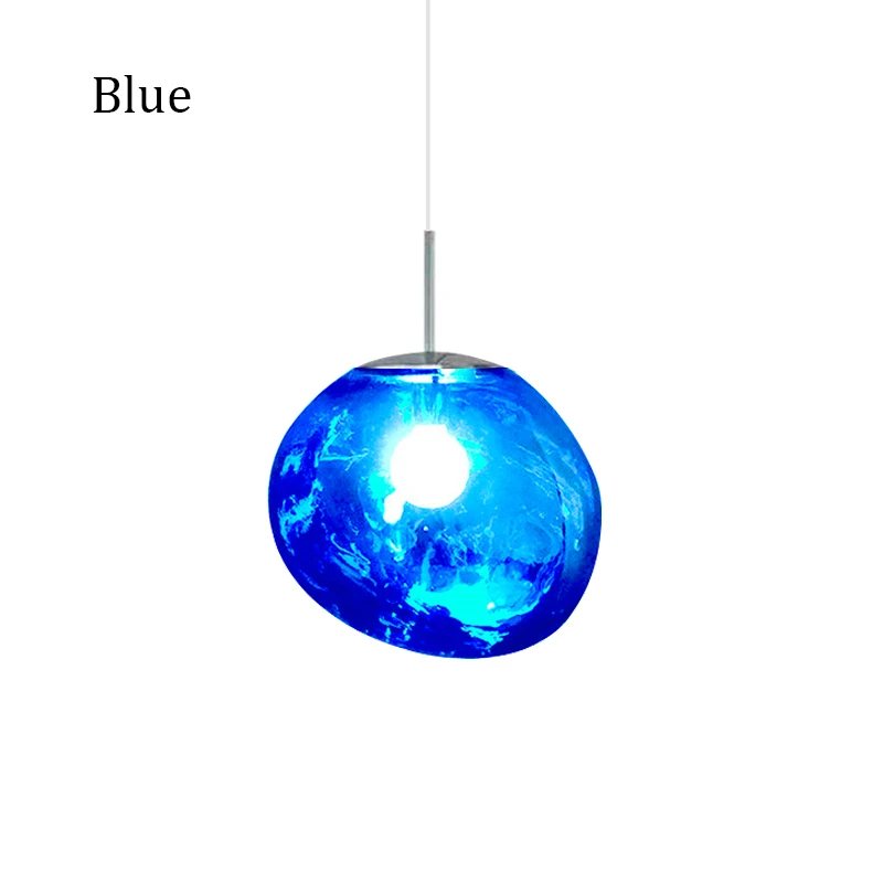 Blue Скандинавское стекло, лава, светодиодный подвесной светильник, подвесные светильники для домашнего декора, для гостиной, бара, кафе, лофт, для кухни, подвесные лампы - Цвет корпуса: Blue