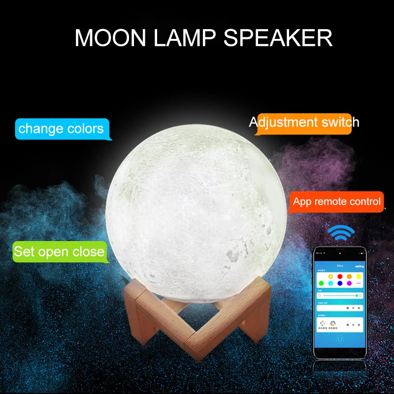 2019 100 шт. VIP Moon lamp Speaker|Ночники| |